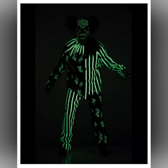 Spirit Glow-in-the-Dark Clown Costume for Kids - Picture 2 of 5